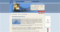 Desktop Screenshot of budapestapartmentsincenter.com